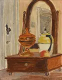 Louis Thevenet, Nature morte d'intérieur, 1927, huile sur panneau