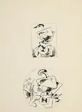 Kurt Seligmann, Sans titre, c.1935, encre et crayon de graphite sur papier