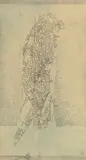 Fred Deux, L'après, 1965, aquarelle, crayon de graphite et plume sur papier