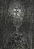 Henryk Musiałowicz, Portrait, 1963-1964, encre et collage sur papier