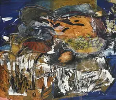 Adel El-siwi, Sans titre, technique mixte sur papier