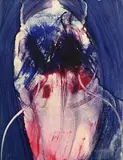 René Duvillier, Oedipe, 1980, acrylique sur toile