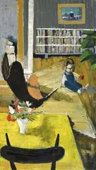 Serge Creuz, Au soleil, 1960, huile sur toile