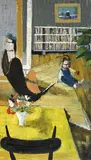 Serge Creuz, Au soleil, 1960, huile sur toile