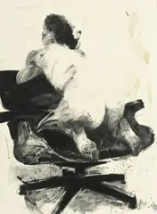 Philippe Pasqua, Sans titre, 2019, technique mixte sur papier