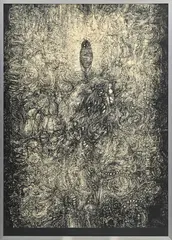 Louis Pons, Le cri de la cigale, encre sur papier