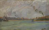 Armand Guillaumin, La Seine à Alfortville, huile sur toile