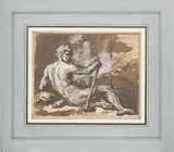 Étienne Parrocel, Homme assis: Hercule