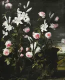 Jan van den Hecke, Bosquet de roses et de lys