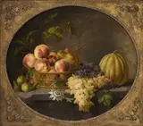 Joseph-Laurent Malaine, Nature morte aux fruits, 1787, huile sur toile
