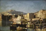 Jules Ruinart de Brimont, La Marina Grande à Napoli, 1871, huile sur panneau
