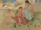 Jean Launois, Trois femmes, 1921_,_ pastel sur papier