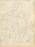 Paul Klee, Kleine Pflanzen phantasie I, 1917, crayon sur papier
