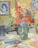 Jacques-Émile Blanche, Bouquet de fleurs, huile sur toile