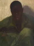 János Pirk, Portrait d'un homme, huile sur panneau