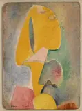 Marcelle Delphine Cahn, Composition, huile sur carton