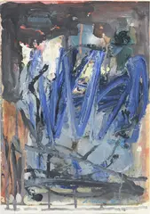 Cesare Lucchini, Quasi una Testa, 1998, huile sur papier