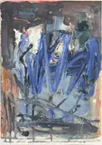 Cesare Lucchini, Quasi una Testa, 1998, huile sur papier
