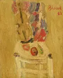 Maurice Blond, Nature morte au violon, 1962, huile sur toile