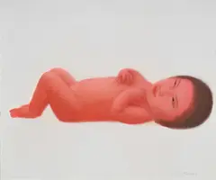 Ma Liuming, Baby no. 4, 2001, huile sur toile