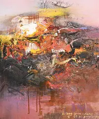 Wang Yan Cheng, 2009 (?), huile sur toile