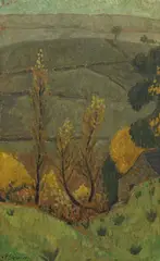 Paul Sérusier, Paysage, c. 1909, huile sur carton