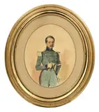Johann Friedrich Dietler, Le général, 1845, aquarelle sur papier
