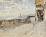 Arthur Calame, Venise, huile sur carton