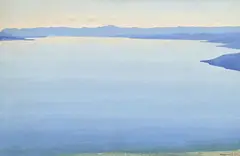 Marcel Victor D'Eternod, Vue du lac, 1919, huile sur toile
