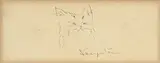 tête de chat by Tsuguharu Foujita, encre sur papier, sold Mar 2024