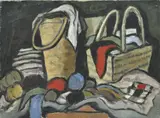 Nadia Benois, Nature morte, huile sur toile