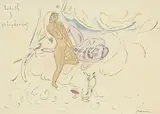 Jules Pascin, Judith et Holophernes, 1913,aquarelle et encre sur papier