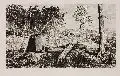 Max Klinger, Simplicissimus in der Wald-Einöde, 1881, Aquatintaradierung