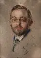 Karl Scheffler, Portrait Martin Erich Philipp, 1923, Pastell auf grauer Pappe
