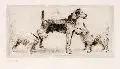 Hundegesellschaft by Richard Müller, 1922, Radierung, sold Sep 2007