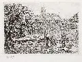 Johann Christoph Erhard, Die Wäscherin am Röhrbrunnen, 1817, Radierung auf China, auf kräftiges Papier aufgewalzt