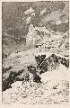 Max Klinger, Kämpfende Centauren, 1881, Aquatintaradierung auf China, aufgewalzt auf Papier