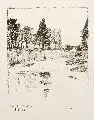 Otto Altenkirch, An der Mulde, 1926, Lithographie auf chamoisfarbenem Papier