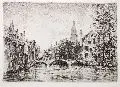 Peter von Halm, Brügge, Um 1900, Radierung