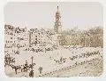 Rudolph Tamme, Dresden, Zwinger, Total-Ansicht von Webers Hôtel gesehen, Albuminabzug