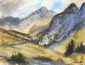 Georg Hermann Gelbke, Gebirgslandschaft