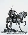 Erich Schmidt-Kestner, Der Abschiedskuss, Um 1900, Bronze, schwarzbraun patiniert