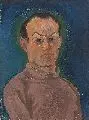 Selbstbildnis by Erhard Hippold, Um 1949, Tempera auf Rupfen, sold Mar 2007