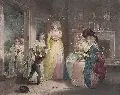 William Ward, A visit to the Bordinschool, 1789, Koloriertes Schabkunstblatt
