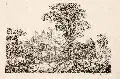 Ludwig Richter, Die Ruine von Stolpen, 1820, Radierung aus dem Zyklus "70 Malerische An- und Aussichten der Umgegend von Dresden"