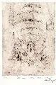 Pol Cassel, Schwangere Katze, 1924, Radierung auf Bütten
