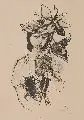 Karl Hofer, Mädchen mit Christblume, Um 1946, Lithographie