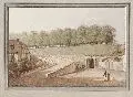 Christian Gottlob Hammer, Dresden-Neustadt - Ansicht des ersten Durchfahrtsgewölbes des Hauptausfalls der Elbe