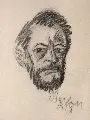 Ernst Barlach, Christus in Gethsemane II, Drei Lichtdrucke nach Zeichnungen Barlachs