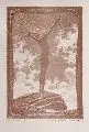 Fidus, Lichtgebet, 1913, Lithographie in Rotbraun